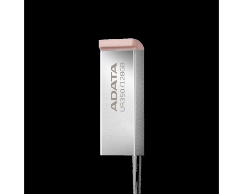 Flash A-DATA USB 3.2 UR 350 128Gb Silver/Beige (UR350-128G-RSR/BG) 
