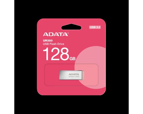 Flash A-DATA USB 3.2 UR 350 128Gb Silver/Beige (UR350-128G-RSR/BG) 