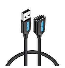 Кабель Vention USB 2.0 A Male to A Female Extension Cable 3M black PVC Type (CBIBI) (CBIBI)