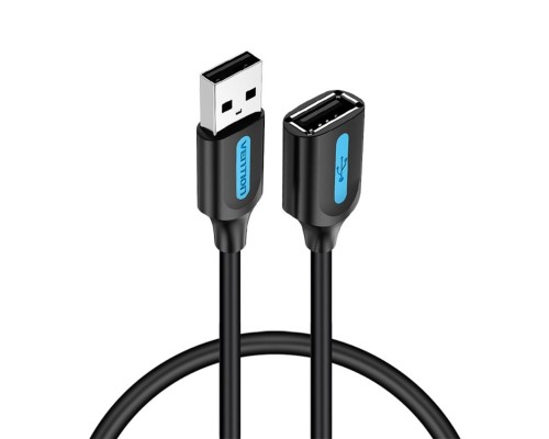 Кабель Vention USB 2.0 A Male to A Female Extension Cable 3M black PVC Type (CBIBI) (CBIBI) Кабель Vention USB 2.0 A Male to A Female Extension Cable 3M black PVC Type (CBIBI) (CBIBI)