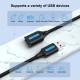 Кабель Vention USB 2.0 A Male to A Female Extension Cable 3M black PVC Type (CBIBI) (CBIBI)