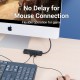USB-хаб Vention USB-C to USB 2.0*3/RJ45/Micro-B HUB 0.15M Black ABS Type (TGOBB)