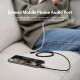 Аудіокабель подовжувач Vention Cotton Braided 3.5mm Audio Extension Cable 1M Black Metal Type (BHBBF)