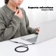 Аудіокабель подовжувач Vention Cotton Braided 3.5mm Audio Extension Cable 1M Black Metal Type (BHBBF)