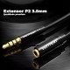 Аудіокабель подовжувач Vention Cotton Braided 3.5mm Audio Extension Cable 1.5M Black Metal Type (BHBBG)
