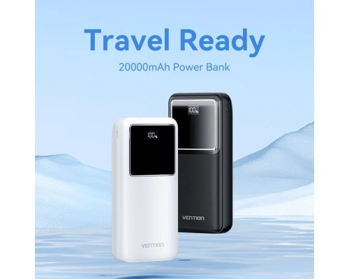 Зовнішній акумулятор Vention 20000mAh Power Bank (Micro-USB + USB-C + USB-A + USB-A) 22.5W Black LED Display Type (FHLB0) Зовнішній акумулятор Vention 20000mAh Power Bank (Micro-USB + USB-C + USB-A + USB-A) 22.5W Black LED Display Type (FHLB0)