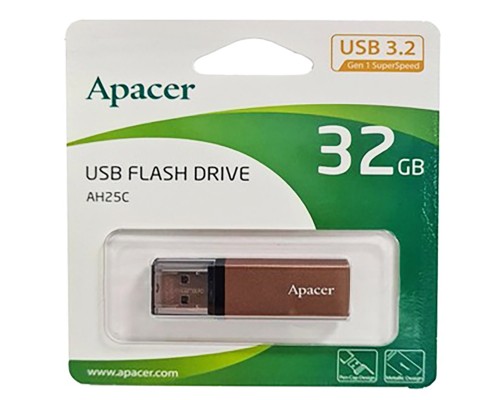 Flash Apacer USB 3.2 Gen1 AH25C 32GB Bronze (AP32GAH25CJ-1) Flash Apacer USB 3.2 Gen1 AH25C 32GB Bronze (AP32GAH25CJ-1)