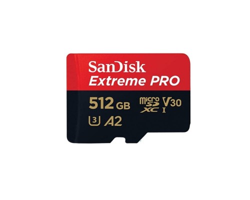 microSDXC (UHS-1 U3) SanDisk Extreme Pro A2 512Gb class 10 V30 (R200MB/s,W140MB/s) (adapter) (SDSQXCD-512G-GN6MA) microSDXC (UHS-1 U3) SanDisk Extreme Pro A2 512Gb class 10 V30 (R200MB/s,W140MB/s) (adapter) (SDSQXCD-512G-GN6MA)