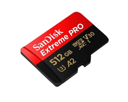 microSDXC (UHS-1 U3) SanDisk Extreme Pro A2 512Gb class 10 V30 (R200MB/s,W140MB/s) (adapter) (SDSQXCD-512G-GN6MA) microSDXC (UHS-1 U3) SanDisk Extreme Pro A2 512Gb class 10 V30 (R200MB/s,W140MB/s) (adapter) (SDSQXCD-512G-GN6MA)