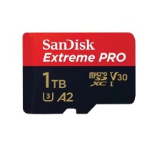 microSDXC (UHS-1 U3) SanDisk Extreme Pro A2 1TB class 10 V30 (R200MB/s,W140MB/s) (adapter) (SDSQXCD-1T00-GN6MA) 