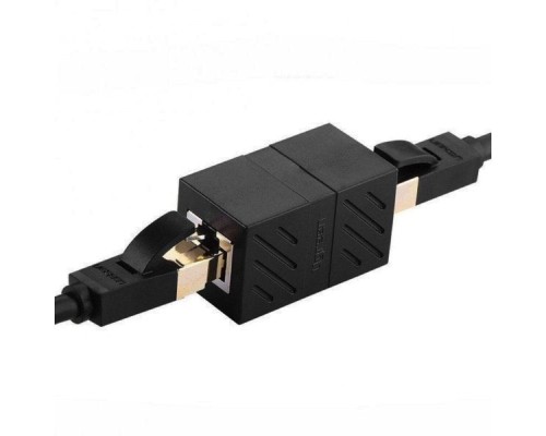 Сплітер UGREEN NW114 RJ45 Network Keystone Jack Inline Coupler Female to Female 10pcs (Black)(UGR-30718) (UGR-30718)