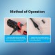 Ковпачок конектора Vention RJ45 Strain Relief Boots Black PVC Type 100 Pack (IODB0-100) (IODB0-100)