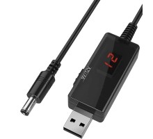 Кабель перетворювач USB-DC 5v to 9v/12v (1m) (USBDC59512)