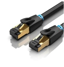 Мережевий кабель Vention Cat.8 SFTP Patch Cable 1M Black (IKABF)