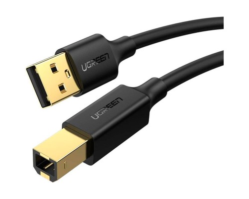 Кабель UGREEN US135 USB 2.0 AM to BM Print Cable 1.5m (Black)(UGR-10350) (UGR-10350)