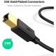 Кабель UGREEN US135 USB 2.0 AM to BM Print Cable 1.5m (Black)(UGR-10350) (UGR-10350)