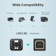 Кабель UGREEN US135 USB 2.0 AM to BM Print Cable 1.5m (Black)(UGR-10350) (UGR-10350)