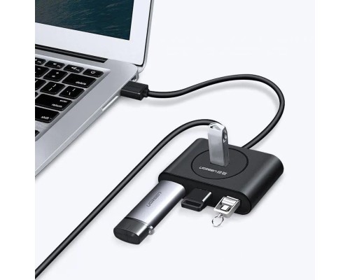 USB-хаб UGREEN USB 3.0 Hub 0.5m (Black) (UGR-20290) USB-хаб UGREEN USB 3.0 Hub 0.5m (Black) (UGR-20290)