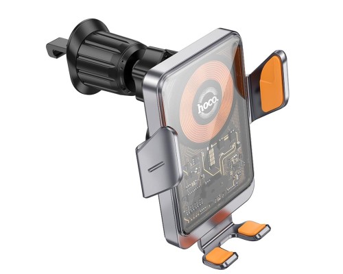 Автотримач для телефона з БЗП HOCO HW7 Transparent Discovery Edition wireless fast charging car holder(air outlet) Metal Gray (6942007608145) Автотримач для телефона з БЗП HOCO HW7 Transparent Discovery Edition wireless fast charging car holder(air outlet) Metal Gray (6942007608145)