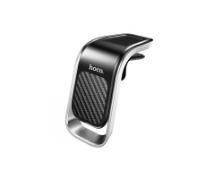 Автотримач для телефона HOCO CA74 Universe air outlet magnetic car holder Black+Silver (6931474733924) 