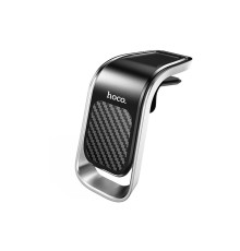 Автотримач для телефона HOCO CA74 Universe air outlet magnetic car holder Black+Silver (6931474733924)