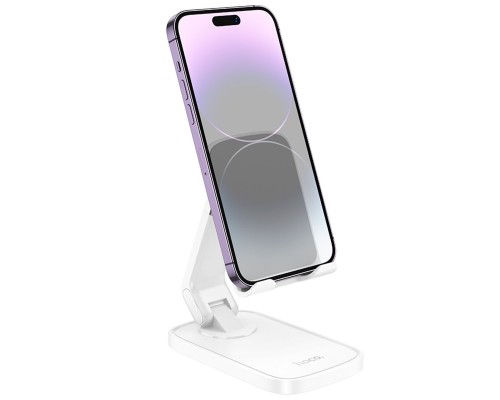 Тримач для телефона HOCO HD8 Blackfish folding desktop stand White (6942007610810) Тримач для телефона HOCO HD8 Blackfish folding desktop stand White (6942007610810)