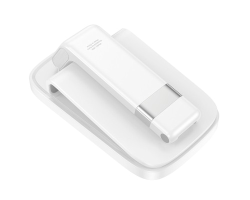 Тримач для телефона HOCO HD8 Blackfish folding desktop stand White (6942007610810) Тримач для телефона HOCO HD8 Blackfish folding desktop stand White (6942007610810)