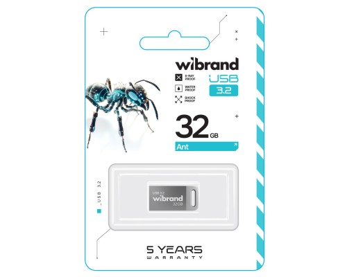 Flash Wibrand USB 3.2 Gen1 Ant 32GB Silver (WI3.2/AN32M4S) Flash Wibrand USB 3.2 Gen1 Ant 32GB Silver (WI3.2/AN32M4S)