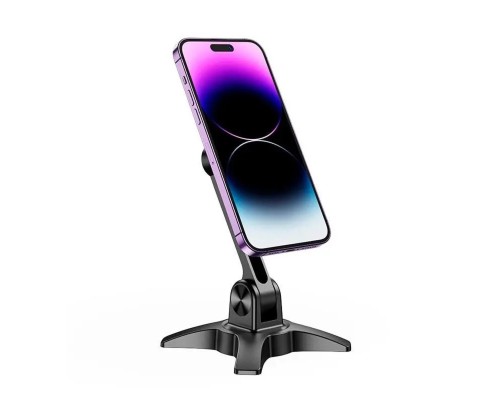 Тримач для мобільного HOCO HD2 Joy ring magnetic desktop stand Black (6931474797018) Тримач для мобільного HOCO HD2 Joy ring magnetic desktop stand Black (6931474797018)