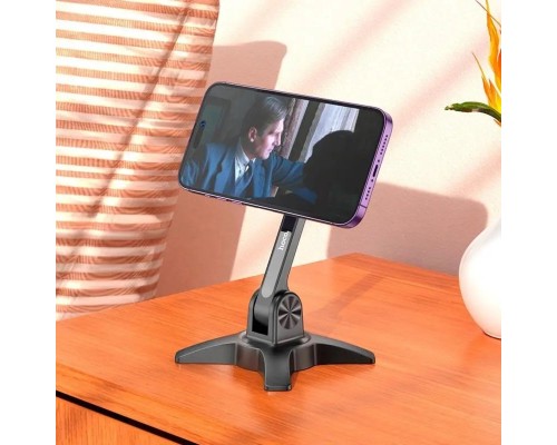 Тримач для мобільного HOCO HD2 Joy ring magnetic desktop stand Black (6931474797018) Тримач для мобільного HOCO HD2 Joy ring magnetic desktop stand Black (6931474797018)