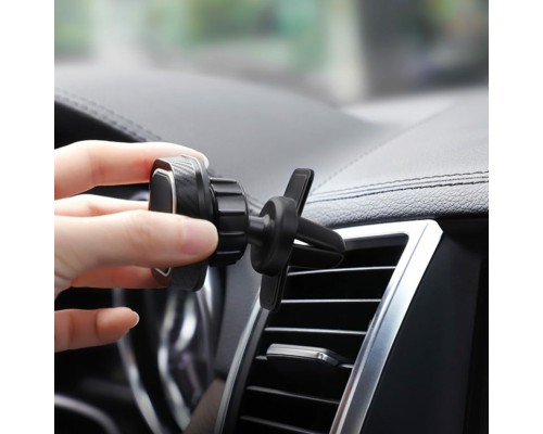 Автотримач для телефона HOCO CA52 Intelligent air outlet in-car holder Black+Gray (6931474707529) Автотримач для телефона HOCO CA52 Intelligent air outlet in-car holder Black+Gray (6931474707529)