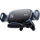 Автотримач для телефона з БЗП Baseus LightChaser Series Triple-Coil Wireless Charging Electric Car Mount Cluster Black (C40355901111-00)