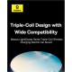 Автотримач для телефона з БЗП Baseus LightChaser Series Triple-Coil Wireless Charging Electric Car Mount Cluster Black (C40355901111-00)