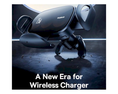 Автотримач для телефона з БЗП Baseus LightChaser Series Triple-Coil Wireless Charging Electric Car Mount Cluster Black (C40355901111-00) Автотримач для телефона з БЗП Baseus LightChaser Series Triple-Coil Wireless Charging Electric Car Mount Cluster Black (C40355901111-00)