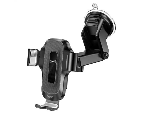 Автотримач для телефона з БЗП HOCO HW3 Wise automatic induction wireless fast charging car holder(center console) Black (6931474791849) Автотримач для телефона з БЗП HOCO HW3 Wise automatic induction wireless fast charging car holder(center console) Black (6931474791849)