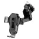 Автотримач для телефона з БЗП HOCO HW3 Wise automatic induction wireless fast charging car holder(center console) Black (6931474791849)