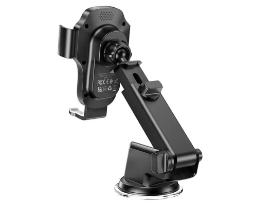 Автотримач для телефона з БЗП HOCO HW3 Wise automatic induction wireless fast charging car holder(center console) Black (6931474791849) Автотримач для телефона з БЗП HOCO HW3 Wise automatic induction wireless fast charging car holder(center console) Black (6931474791849)