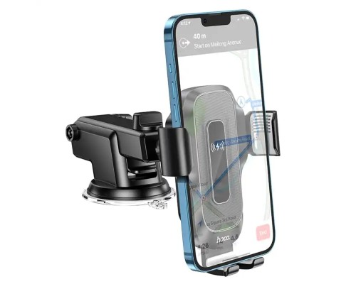 Автотримач для телефона з БЗП HOCO HW3 Wise automatic induction wireless fast charging car holder(center console) Black (6931474791849) Автотримач для телефона з БЗП HOCO HW3 Wise automatic induction wireless fast charging car holder(center console) Black (6931474791849)