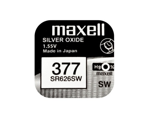 Батарейка MAXELL SR626SW 1PC EU MF (377) A 1шт (M-18292000) (4902580132248)