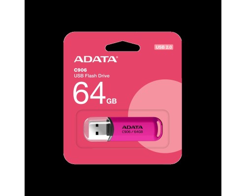 Flash A-DATA USB 2.0 C906 64Gb Purple Pink (AC906-64G-RPP) 