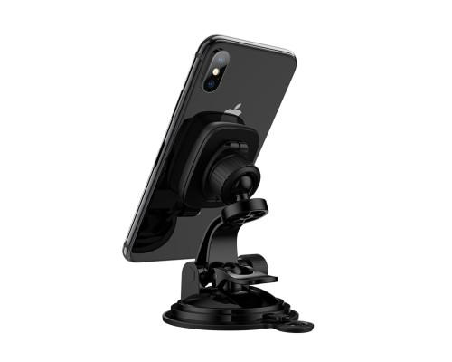 Автотримач для телефона HOCO CA28 Happy journey series suction cup magnetic car holder Black (6957531072966) Автотримач для телефона HOCO CA28 Happy journey series suction cup magnetic car holder Black (6957531072966)