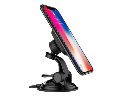Автотримач для телефона HOCO CA28 Happy journey series suction cup magnetic car holder Black (6957531072966) Автотримач для телефона HOCO CA28 Happy journey series suction cup magnetic car holder Black (6957531072966)