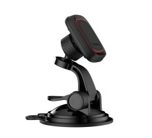 Автотримач для телефона HOCO CA28 Happy journey series suction cup magnetic car holder Black (6957531072966)