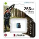 microSDXC (UHS-1 U3) Kingston Canvas Go Plus 256Gb class 10 A2 V30 (R170MB/s, W90MB/s) (SDCG3/256GBSP)
