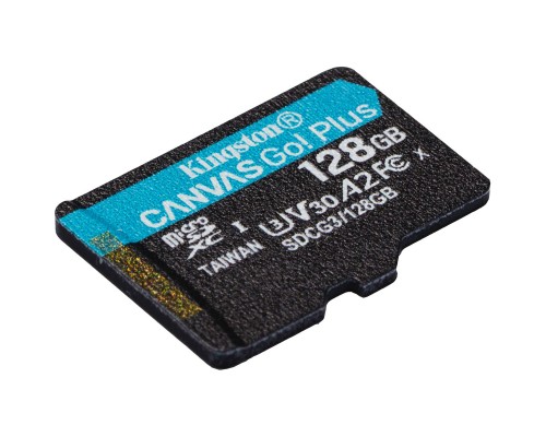 microSDXC (UHS-1 U3) Kingston Canvas Go Plus 128Gb class 10 A2 V30 (R170MB/s, W90MB/s) (SDCG3/128GBSP) microSDXC (UHS-1 U3) Kingston Canvas Go Plus 128Gb class 10 A2 V30 (R170MB/s, W90MB/s) (SDCG3/128GBSP)