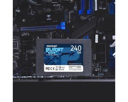 SSD Patriot Burst Elite 240GB 2.5" 7mm SATAIII TLC 3D (PBE240GS25SSDR) SSD Patriot Burst Elite 240GB 2.5" 7mm SATAIII TLC 3D (PBE240GS25SSDR)