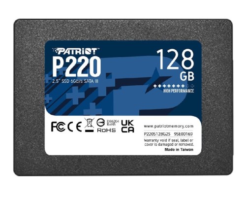SSD Patriot P220 128GB 2.5" 7mm SATAIII (P220S128G25) SSD Patriot P220 128GB 2.5" 7mm SATAIII (P220S128G25)