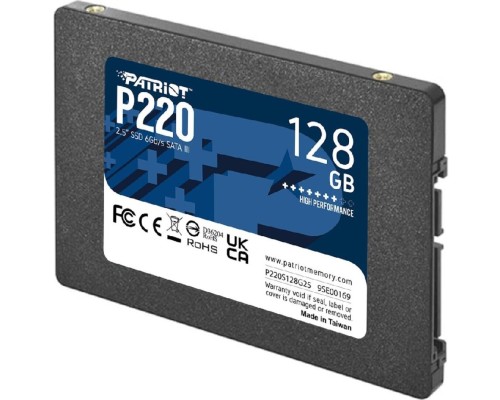 SSD Patriot P220 128GB 2.5" 7mm SATAIII (P220S128G25) SSD Patriot P220 128GB 2.5" 7mm SATAIII (P220S128G25)