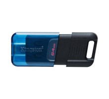 Flash Kingston USB 3.2 DT 80M 64GB Type-C Black/Blue (DT80M/64GB) 