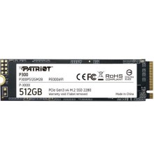Накопичувач SSD M.2 Patriot P300 512GB NVMe 2280 PCIe 3.0x4 3D NAND TLC (P300P512GM28)